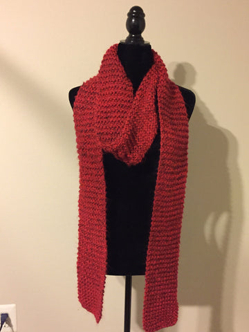 Red with Black Fleck Scarf